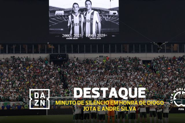 Pedro Neto e Abel Ferreira no minuto de silêncio por Jota e André