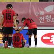 Bruno Costa faz o festejo de Diogo Jota na Coreia
