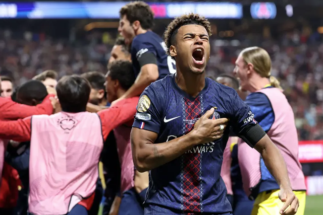 Désiré Doue abriu o marcador aos 78 minutos, com passe de João Neves (Foto: FIFA)