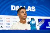 Cristiano Ronaldo na conferência de lançamento do jogo com a Espanha - Foto: IMAGO