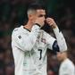 Reação de Ronaldo após ter sido expulso contra a República da Irlanda