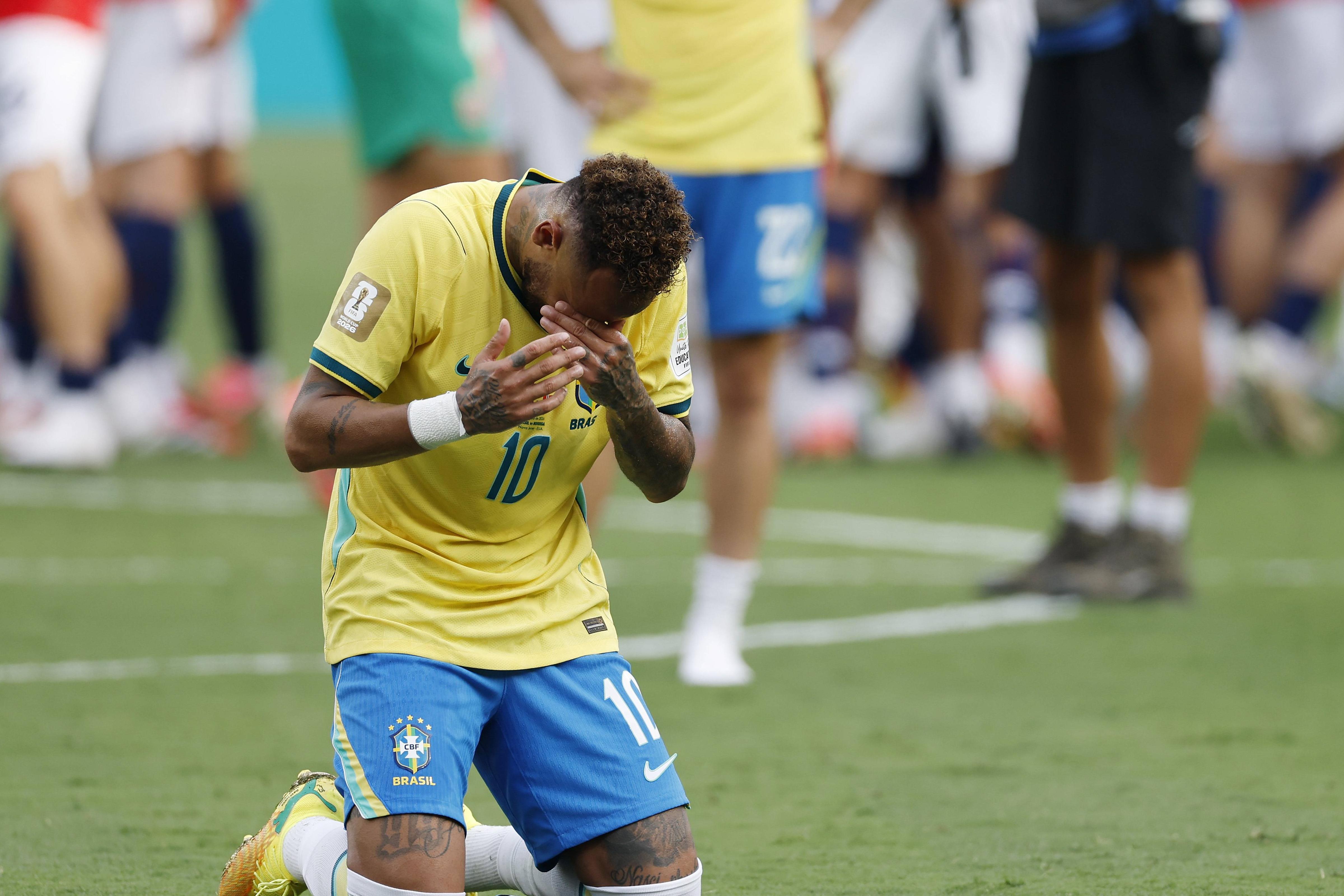 Neymar desolado após eliminação do Brasil no Mundial 2026