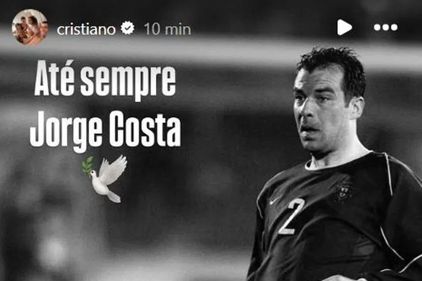 Adeus a Jorge Costa: Ronaldo em choque