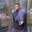 Thomas Partey, esta terça-feira, à saída do tribunal