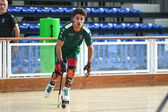 O jogador Rafael Bessa no estágio da Seleção Nacional de hóquei em patins de preparação para o Europeu de Paredes 2025. Foto FPP