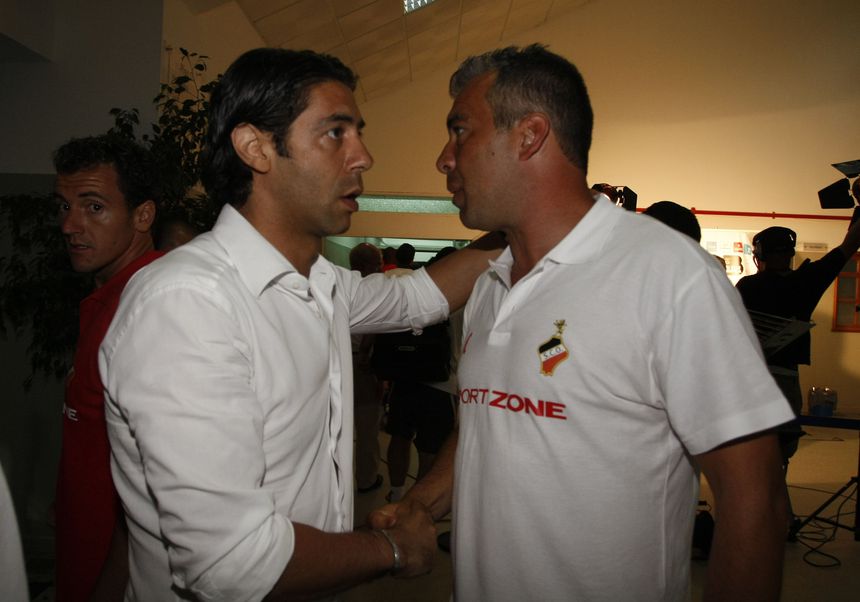 Rui Costa e Jorge Costa, em 2009