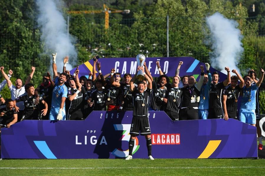 Amarante fez a festa de campeão nacional da Liga 3 na temporada transata