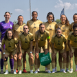Onze titular do Sporting frente ao SeaSters. Foto: Sporting
