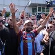 Salah com a camisola do Trabzonspor