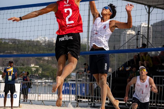 João Pedrosa e Hugo Campos nos quartos do Mundial Universitário