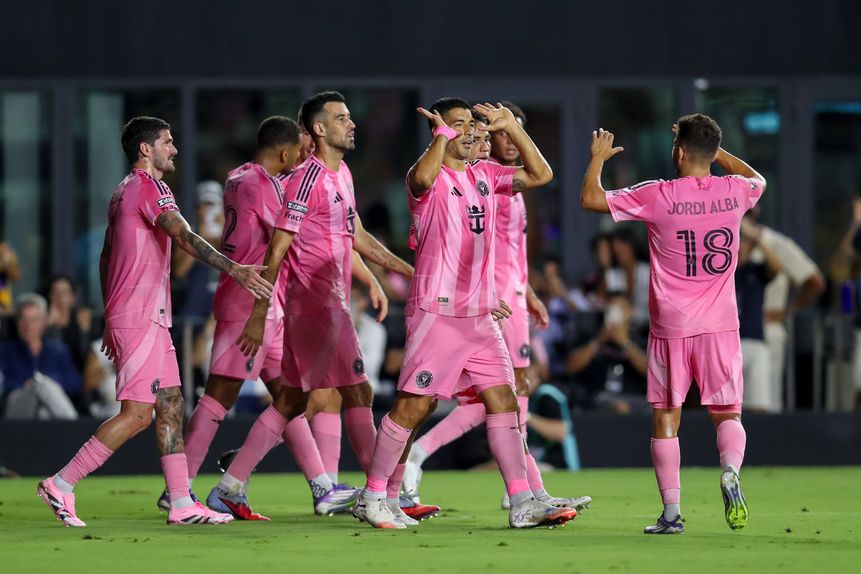 Luis Suárez a celebrar mais um golo pelo Inter Miami