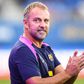 Hansi Flick no Estádio Johan Cruyff ao serviço do Barcelona