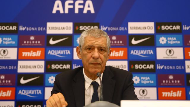 Fernando Santos em conferência de imprensa