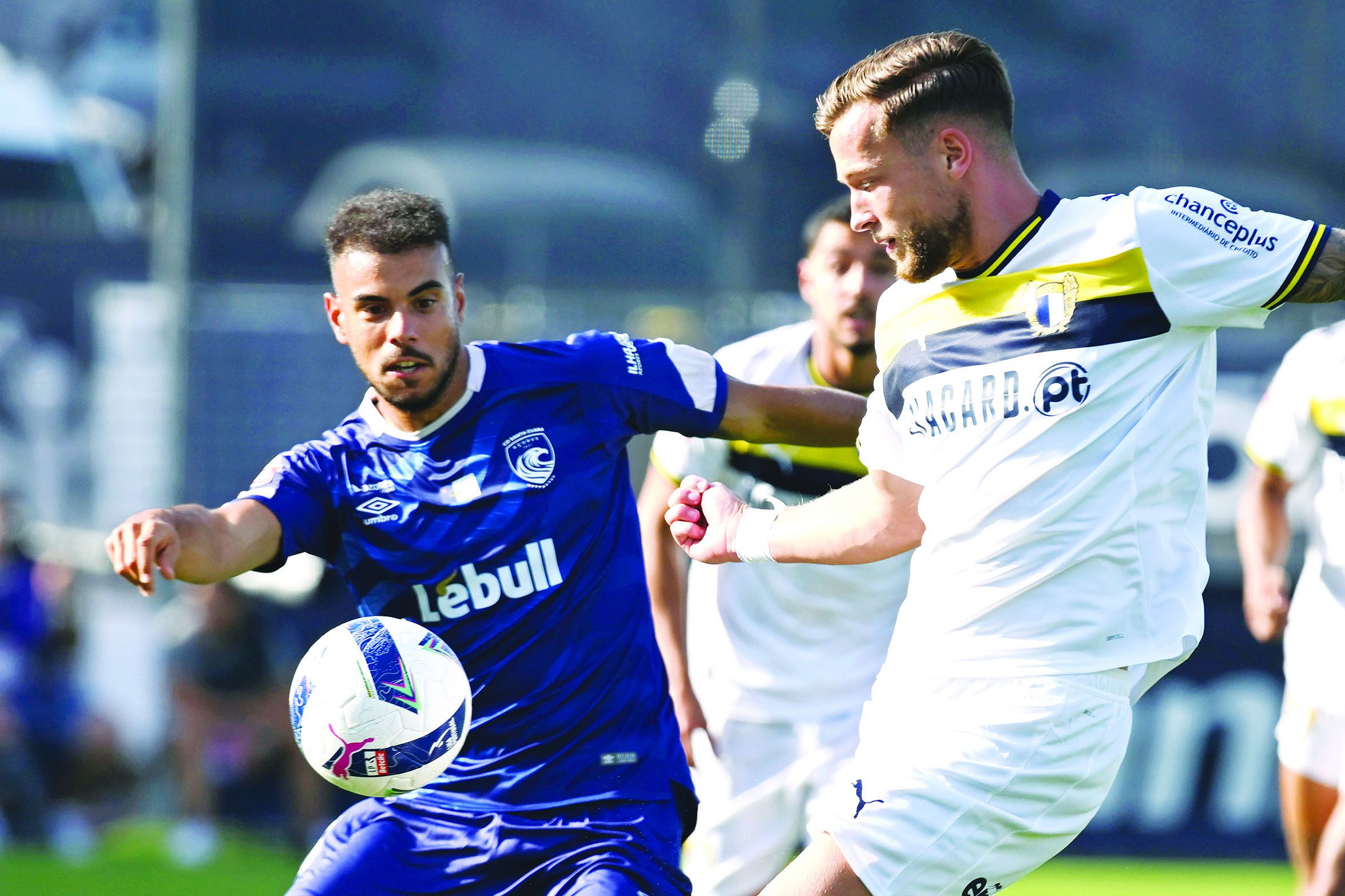 Golo da vitória valeu a Justin De Haas o estatuto de «mais valioso da jornada». FOTO LUSA