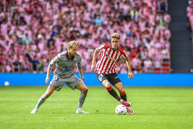 Morten Hjulmand foi titular pelo Atlético - Foto: Javier Zorrilla/EPA