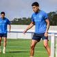 Nehuén Pérez em ação no treino dos azuis e brancos no Olival - Foto: FC Porto