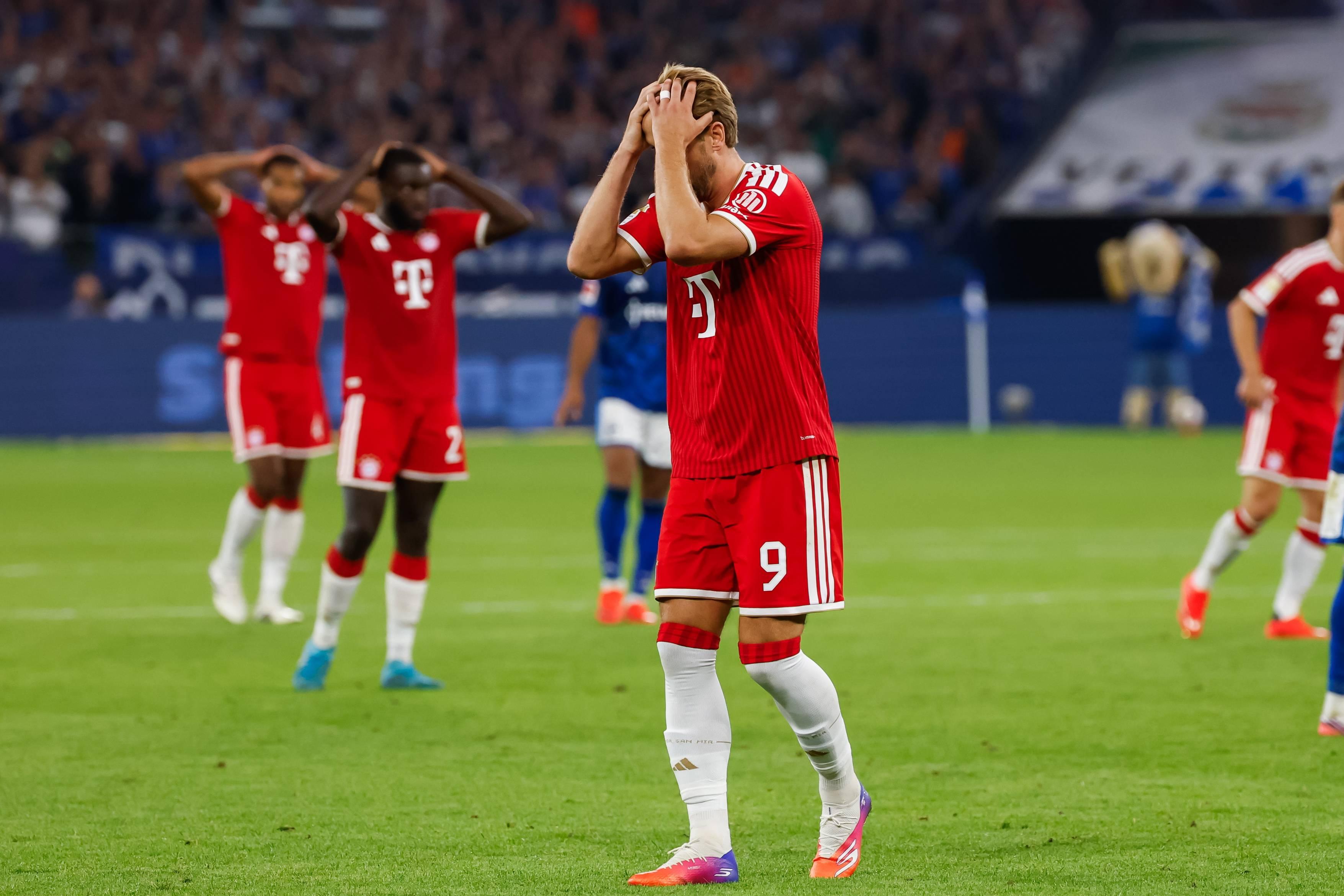 Kane ficou em branco, assim como o Bayern
