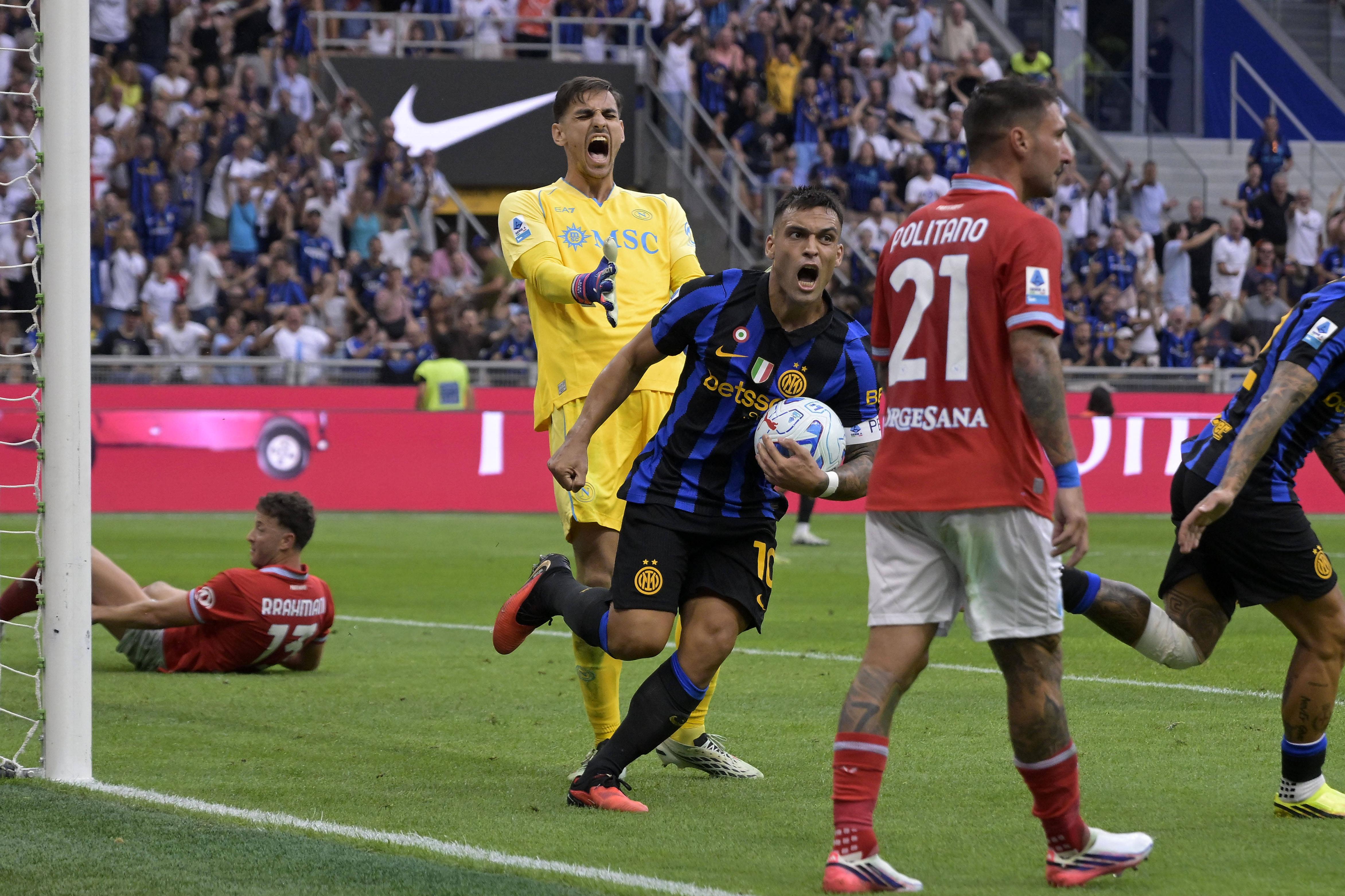 Lautaro Martínez bisou