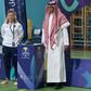 Isabel Osório treina e é coordenadora técnica do futebol de uma das academias do Al-Ula, na cidade com o mesmo nome - Foto: D.R.