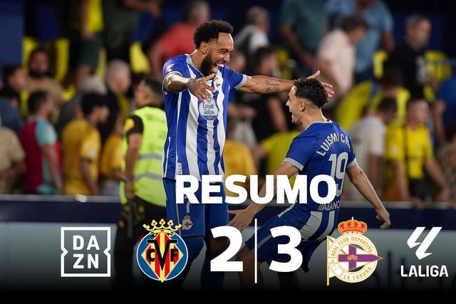 Aubameyang brilha e o novo 'Super Depor' vira em casa do Villarreal (resumo)