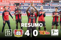 Golo nos primeiros segundos já mostrava ao que vinha o Leverkusen (resumo)
