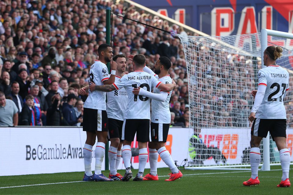 Golo solitário de Diogo Jota dá vitória ao Liverpool contra Crystal Palace