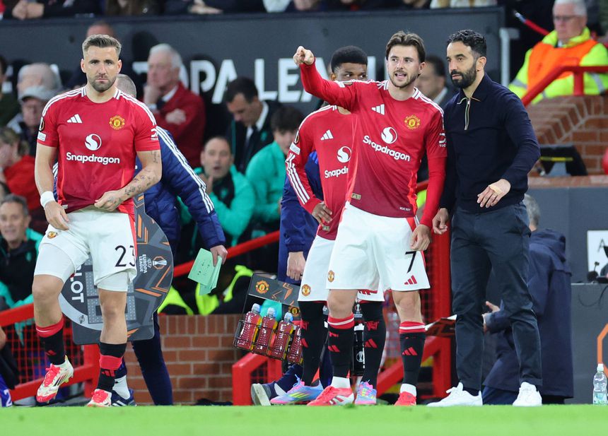 Mason Mount com Ruben Amorim