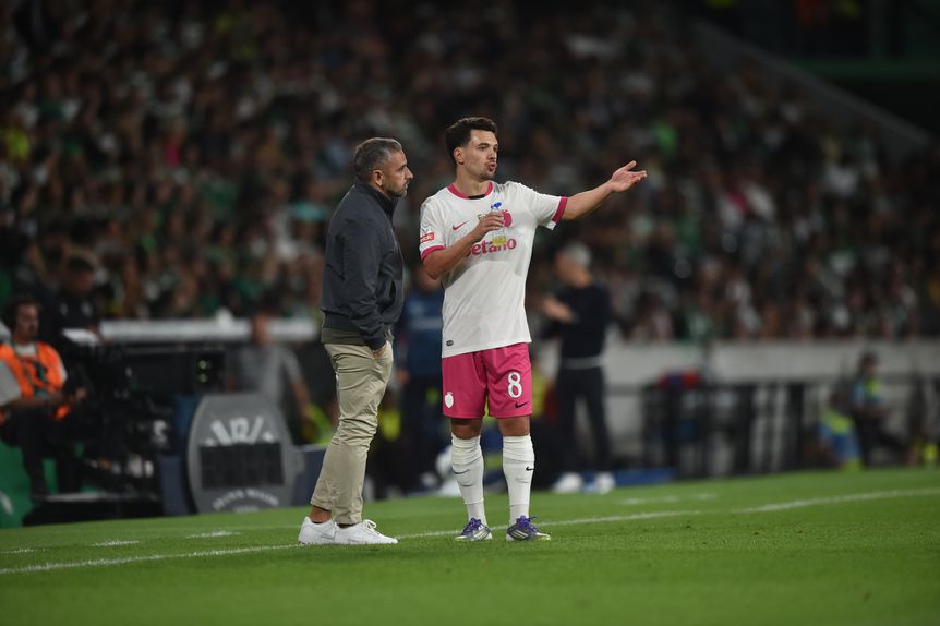 Pedro Gonçalves encontrou o caminho do golo numa fraca exibição do Sporting. Foto: Miguel Nunes