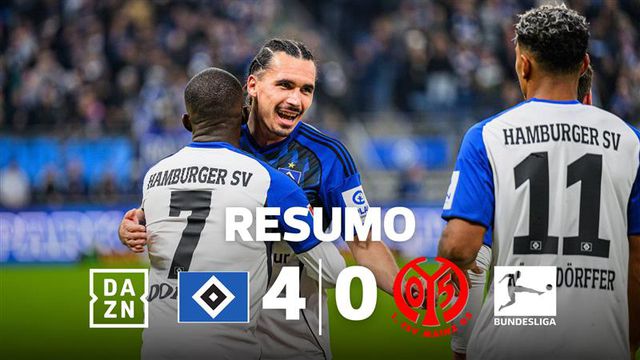 O resumo da goleada aplicada pelo Hamburgo ao Mainz