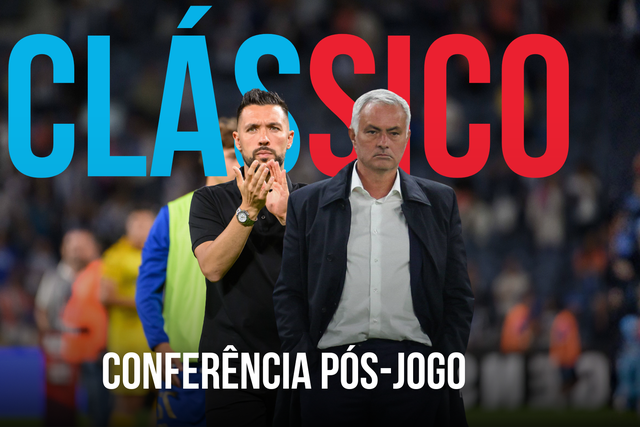 EM DIRETO: siga as conferências de imprensa de Farioli e Mourinho