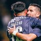 Zalazar celebra com o companheiro de meio-campo, João Moutinho - Foto: SC Braga