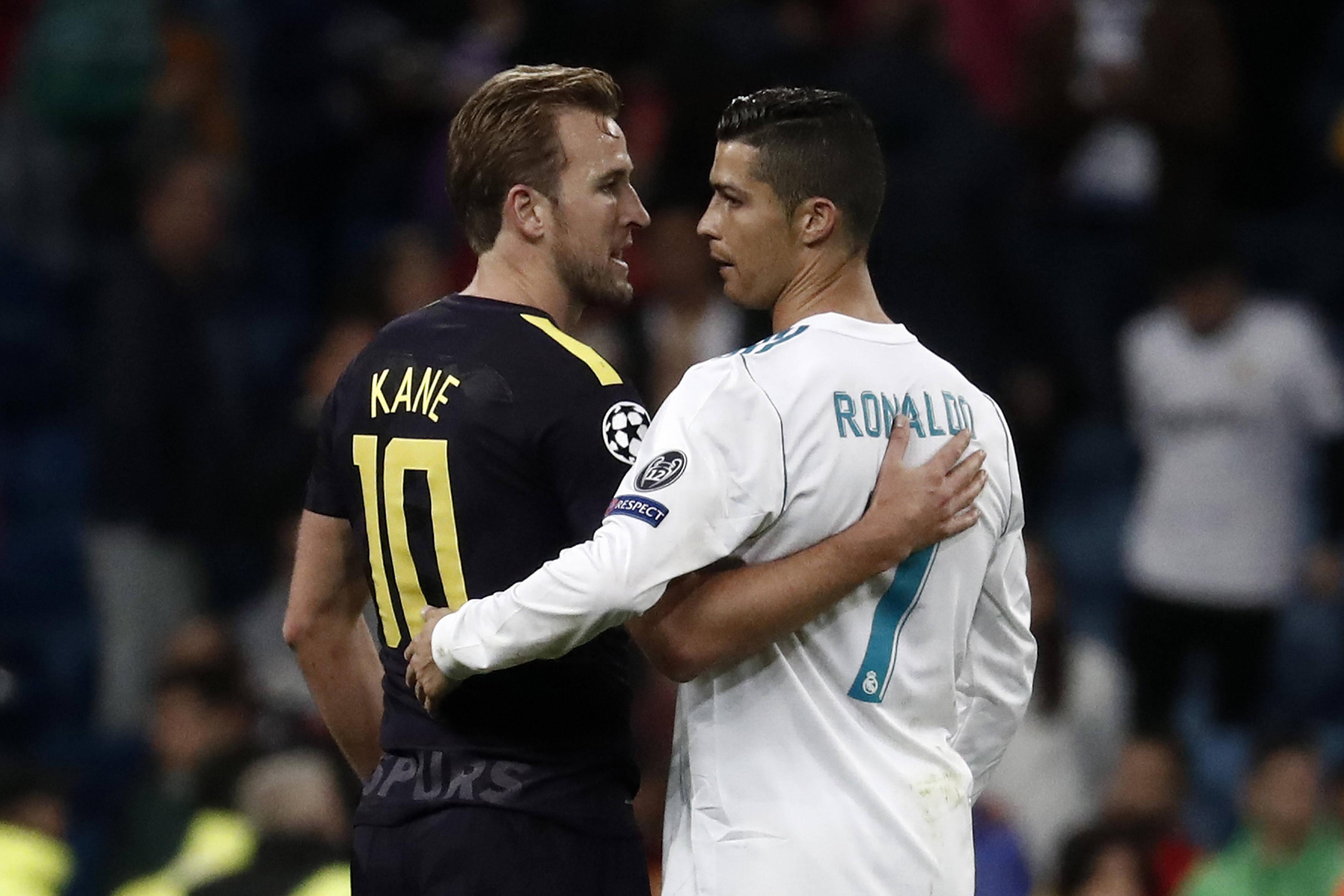 Cristiano Ronaldo e Harry Kane já se defrontaram várias vezes em Inglaterra