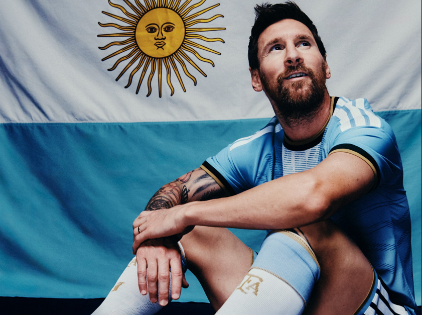 O último equipamento de Messi pela Argentina - foto: Adidas