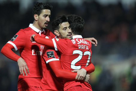 André Almeida, Pizzi e Rafa em 2018 - Foto: A BOLA