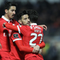 André Almeida, Pizzi e Rafa em 2018 - Foto: A BOLA
