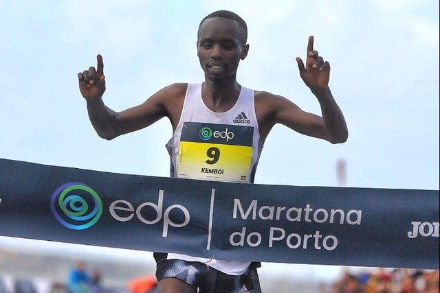 Kemboi vence maratona do Porto, mas fica longe do recorde