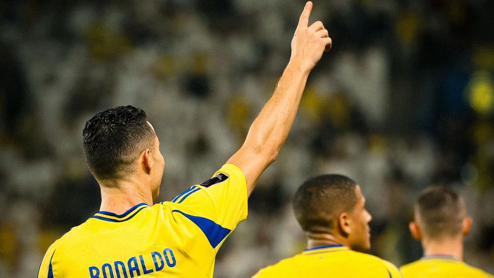 Golo de Cristiano Ronaldo na goleada do Al Nassr na Liga dos Campeões