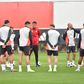Benfica com ausência de peso no último treino antes da viagem para a Alemanha