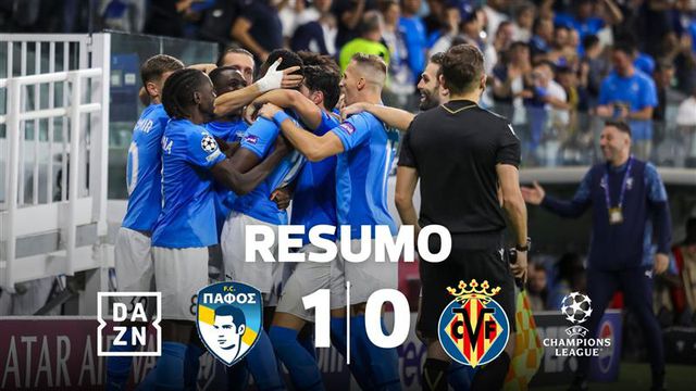 Pafos faz história e consegue a primeira vitória de sempre na Champions (resumo)