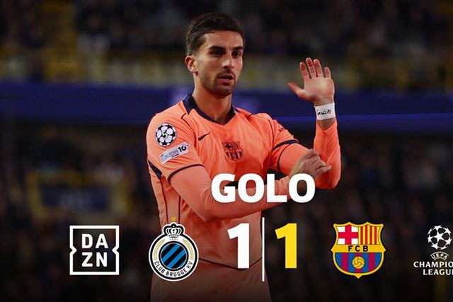Golo do Club Brugge, pontapé de saída e... golo do Barcelona