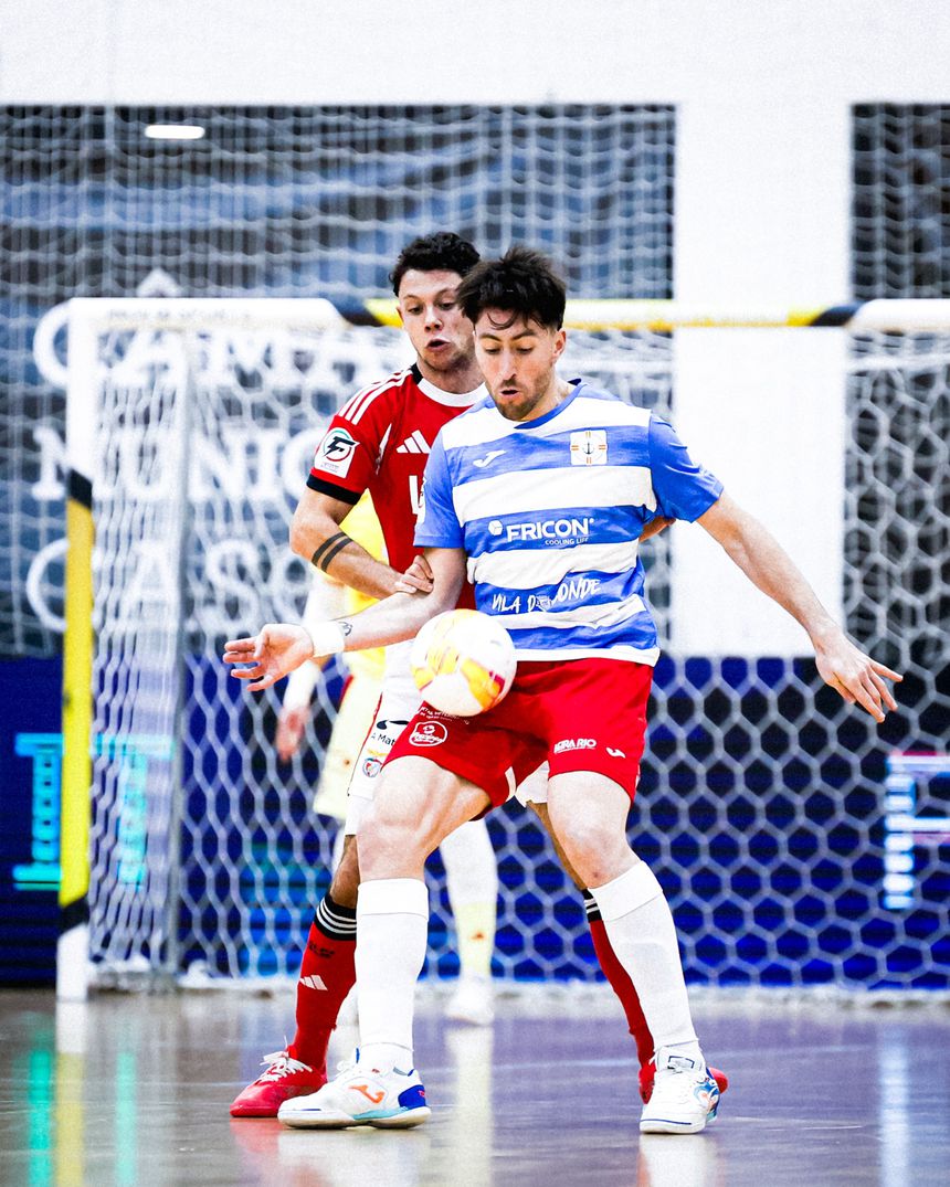 Afonso Jesus defendeu e também atacou e marcou... pelo sétimo jogo consecutivo. Foto: SL BENFICA