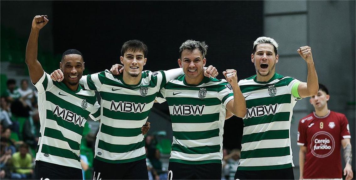 O Sporting impôs uma goleada ao Fundão (8-1) no regresso à Liga de futsal. Foto: Sporting CP
