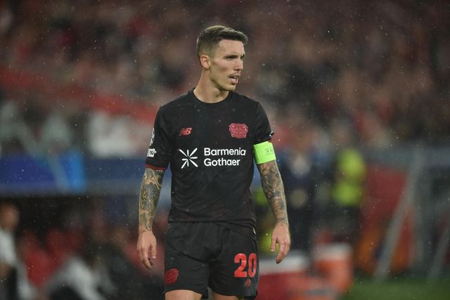 Grimaldo voltou ao Estádio da Luz pelo Leverkusen - Foto: IMAGO