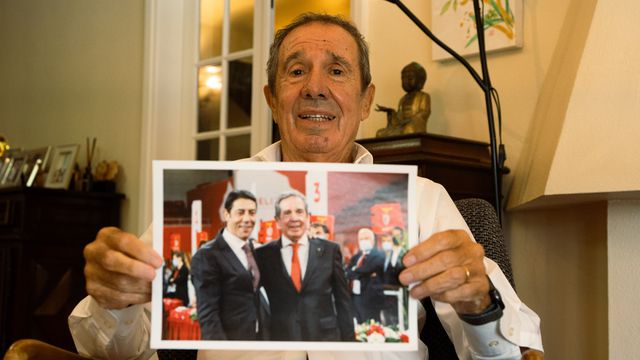 Humberto Coelho durante a entrevista a A BOLA (Foto: Breno Barison)