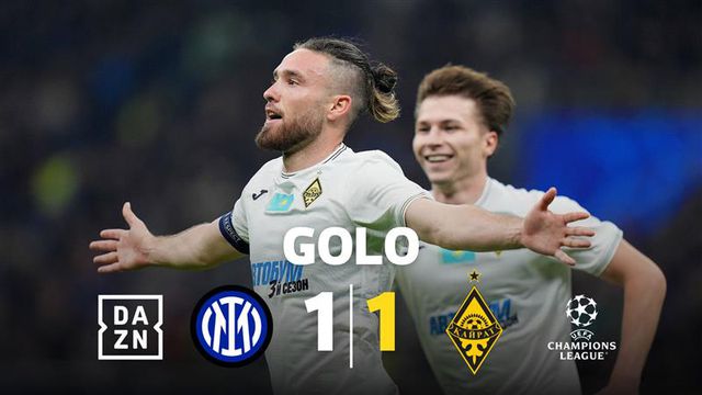 Kairat empata em Milão! Confusão na área e golo dos cazaques