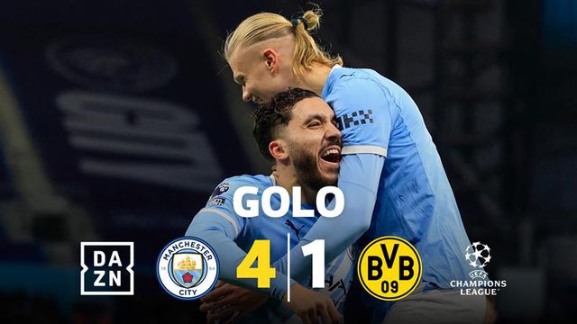 Ninguém o travou e Cherki estreia-se a marcar na Champions