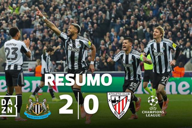 Depois do Benfica, Newcastle volta a ganhar em casa na Champions (resumo)