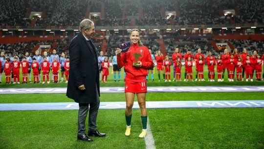 Tatiana Pinto distinguida pela 100.ª internacionalização