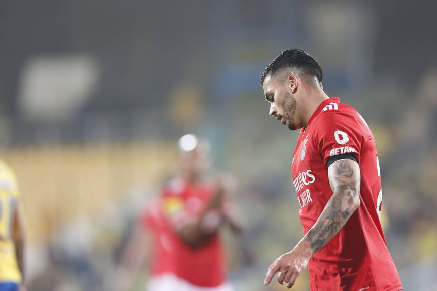 Radonjic passou pelo Benfica em 2021/2022, cedido pelo Marselha. Fez um golo em 11 jogos (IMAGO / NurPhoto)