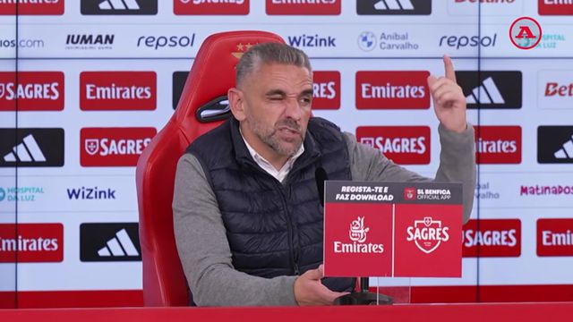 Gafe deixa Rui Borges a sorrir: «Desde que estou no Benfica... no Sporting!»